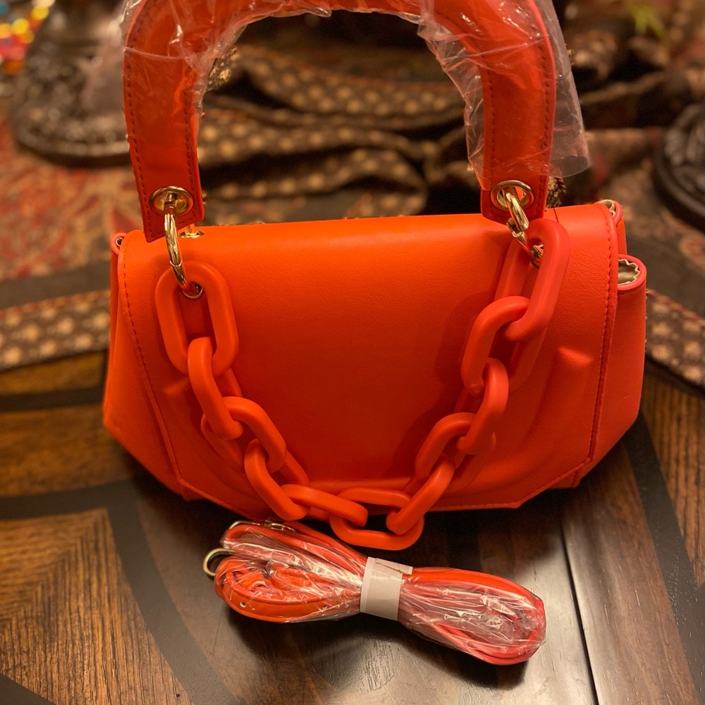 Stylish Orange Handbag - Picture 2 of 6